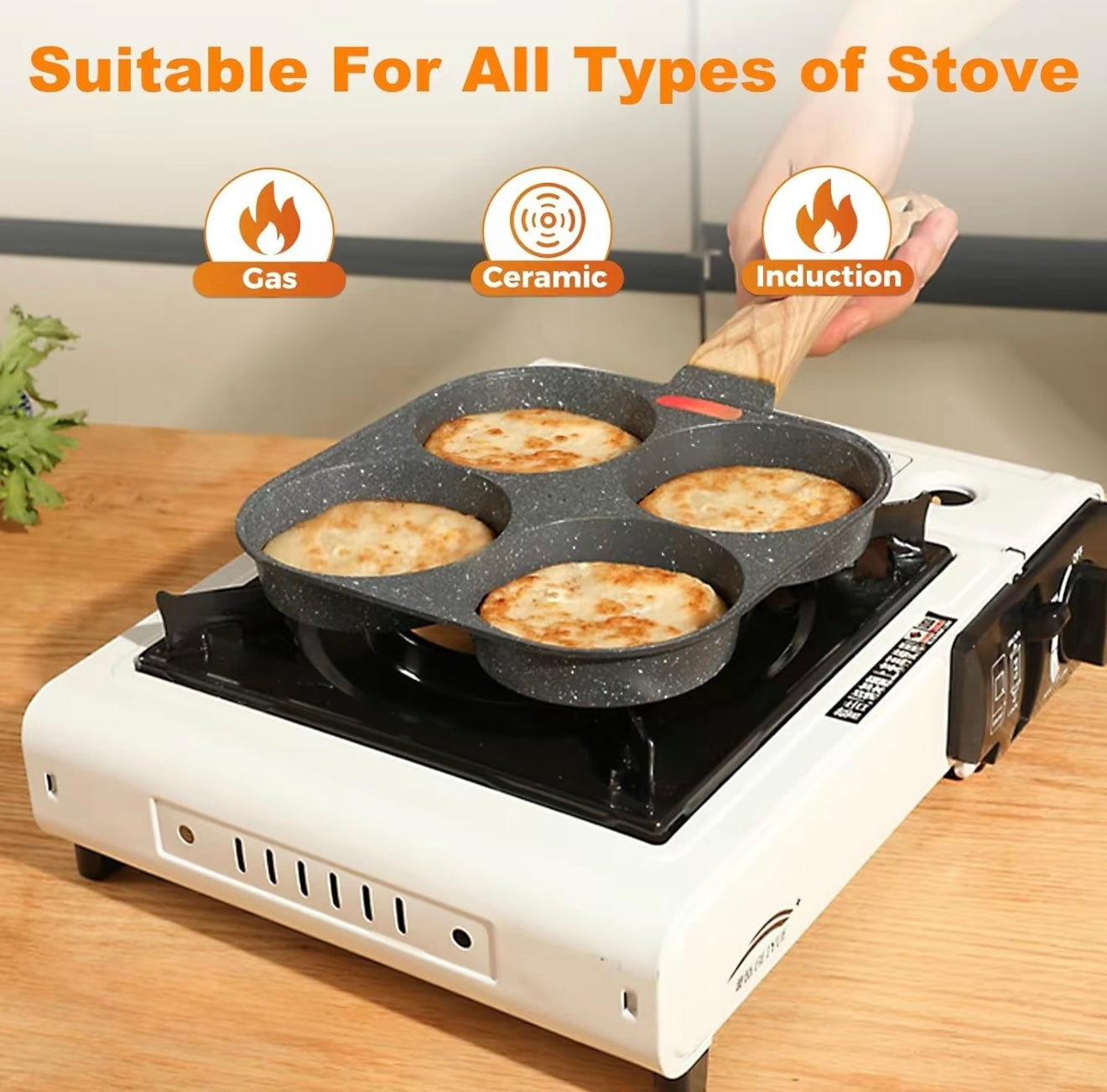 EggMaster 4-Cup Fry Pan