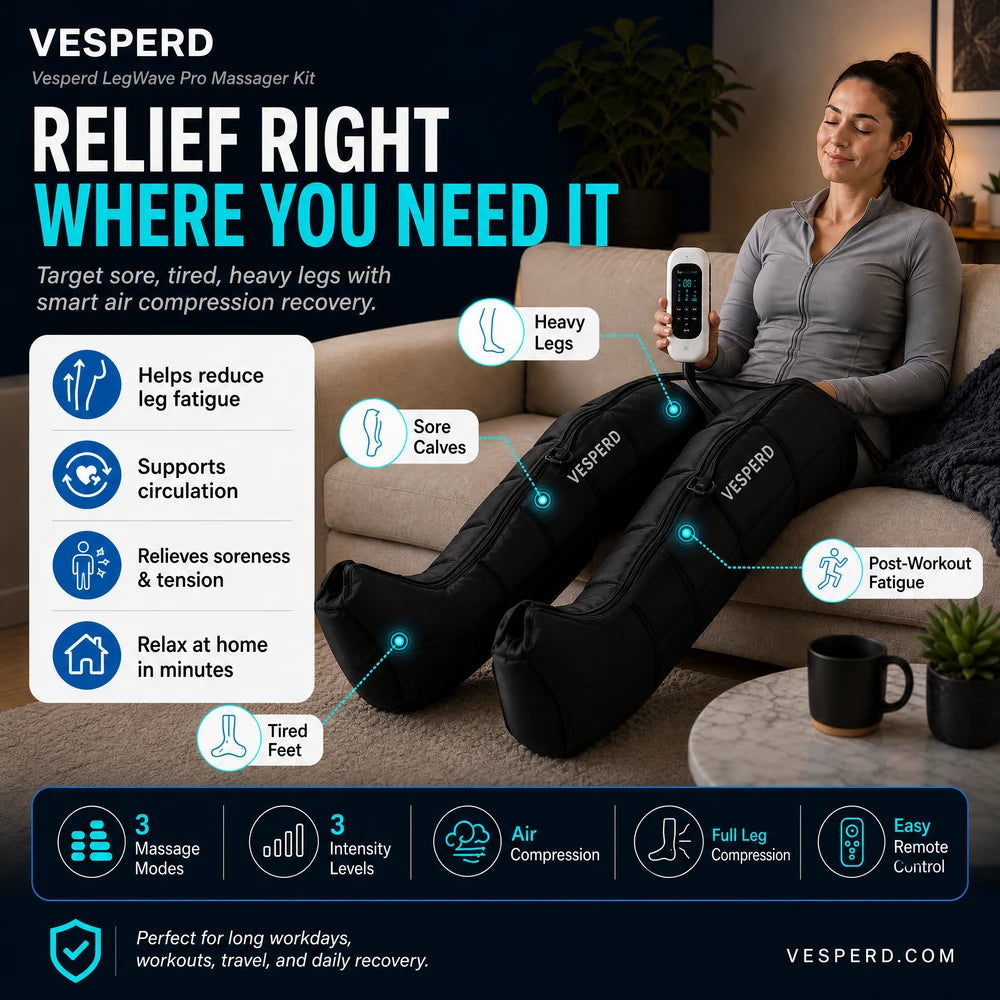 Vesperd LegWave Pro Massager Kit