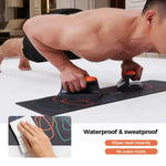 Ergonomic Push Up Bars And Training Mat