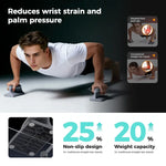 Ergonomic Push Up Bars And Training Mat