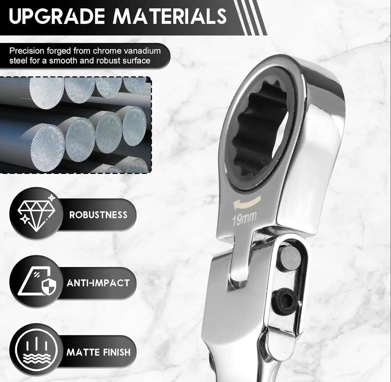 FlexTorque Ratcheting Wrench Set