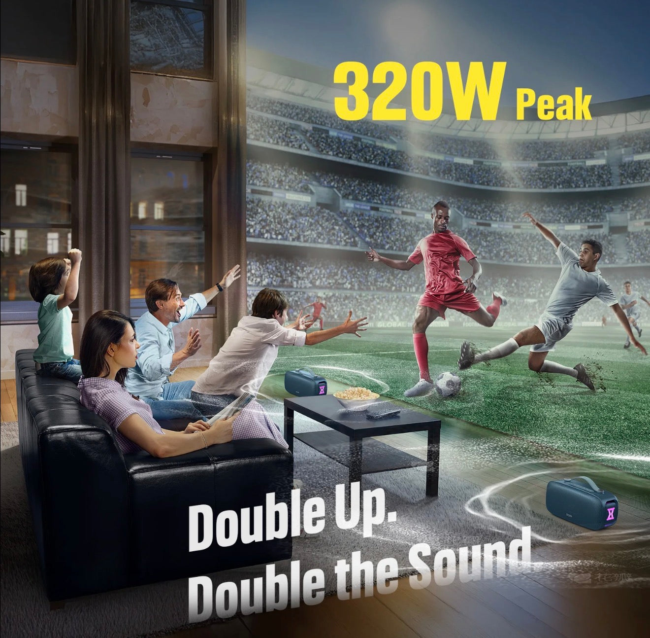 BoomWave 80W Bluetooth Speaker