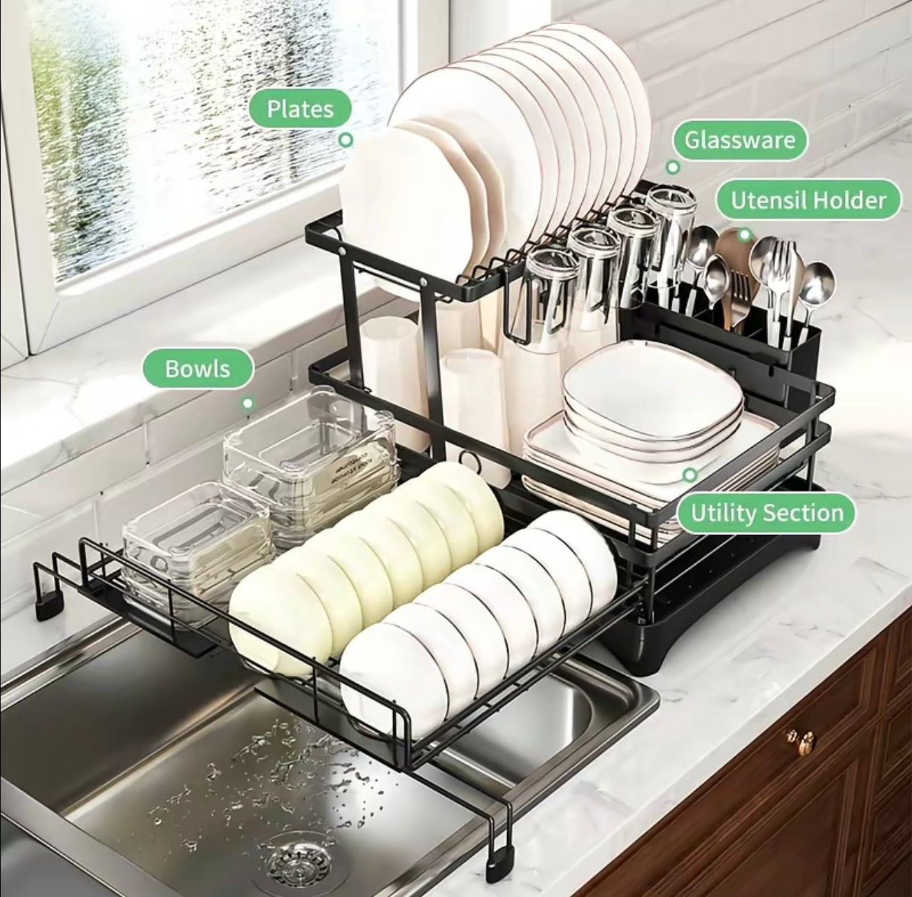 SinkFlow Dish Rack