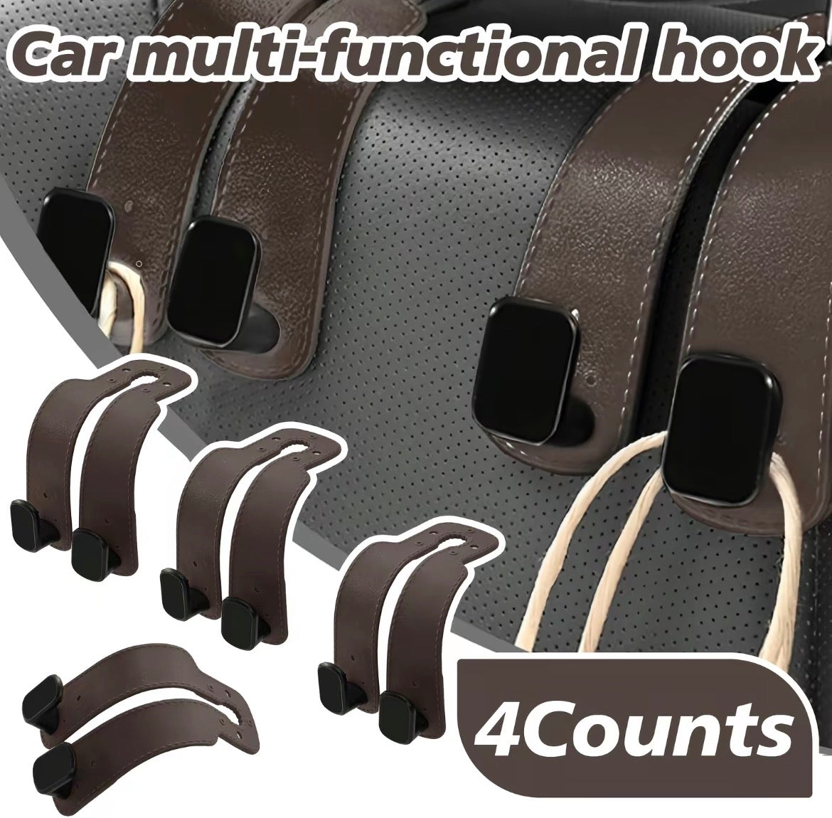 FlexHold Car Hooks Organizer