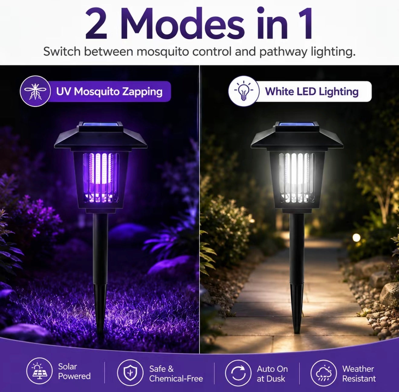 SolarGlow Mosquito Zapper