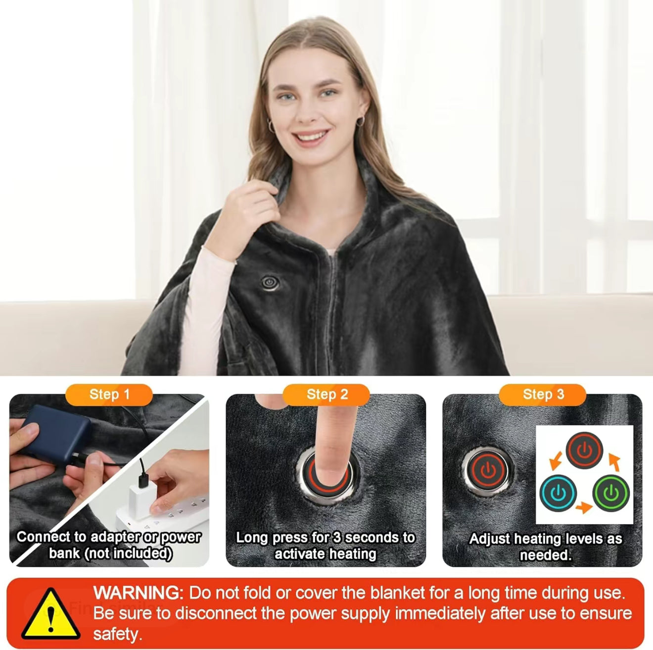 WarmHug Heated Shawl