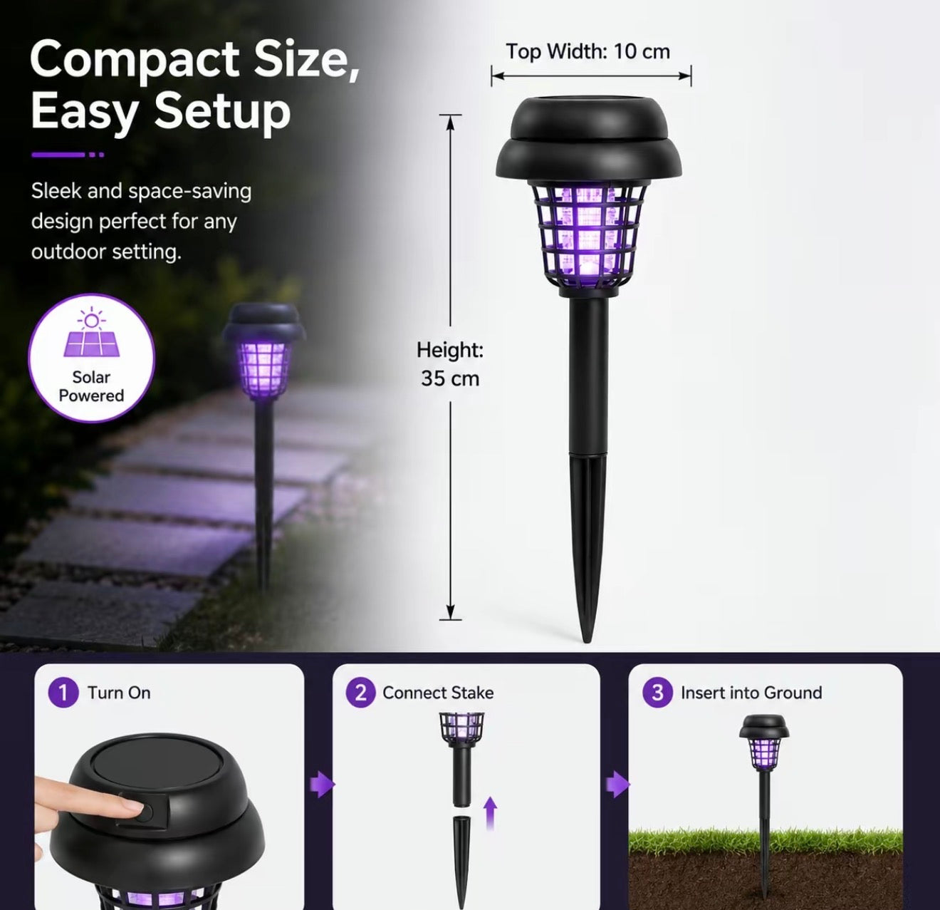 SolarGlow Mosquito Zapper