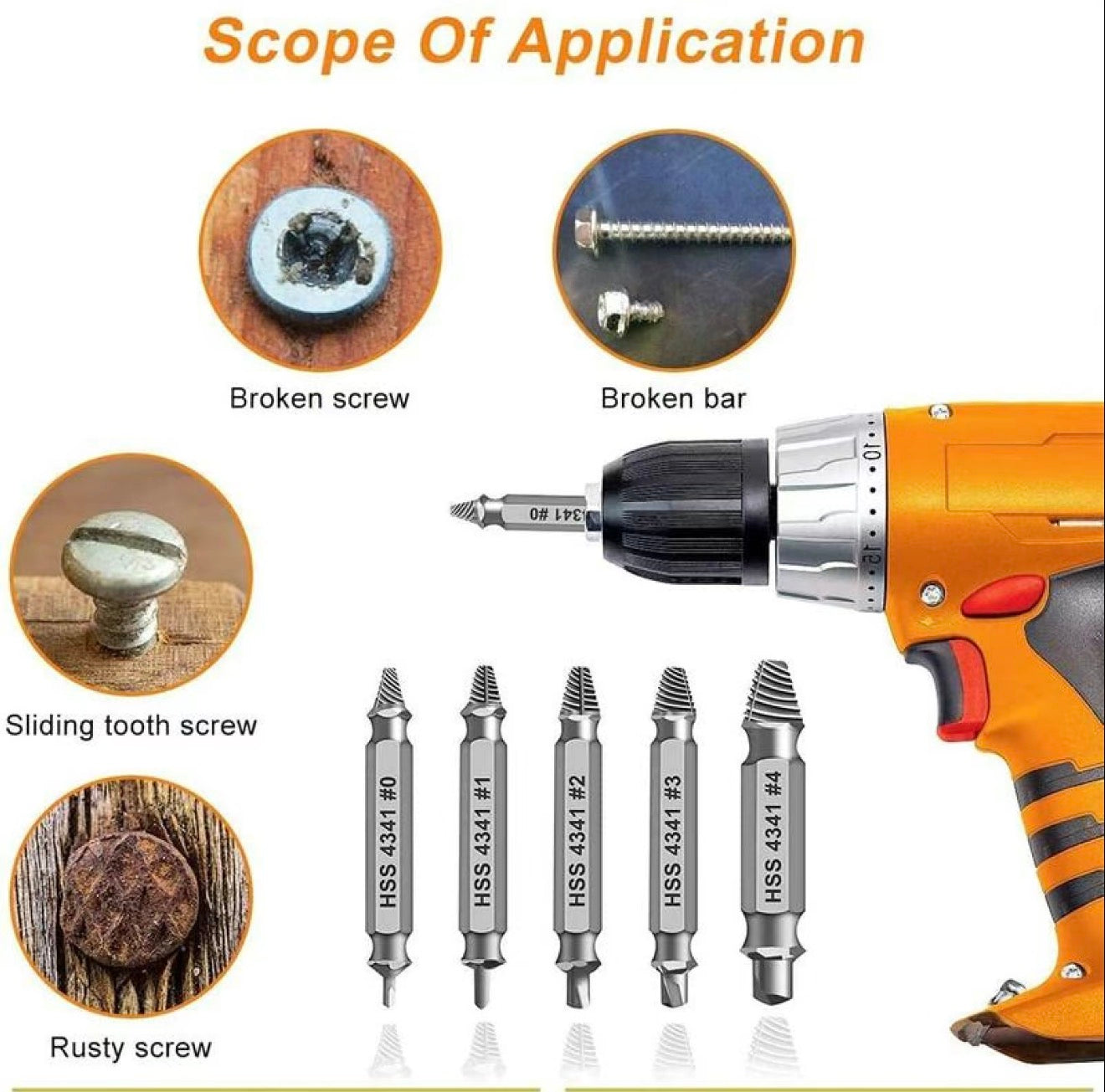 BoltOut Screw Extractor Set