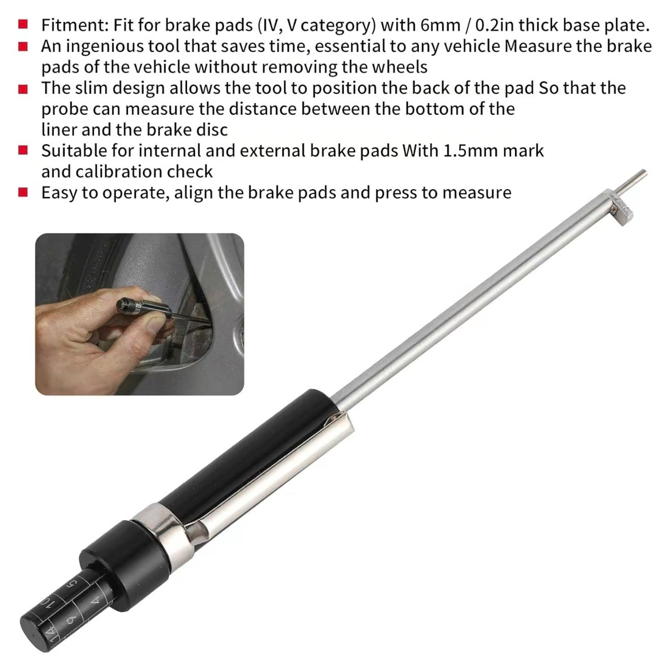 BrakeCheck Pad Gauge